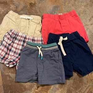 Set of 5 shorts. 18month size 18m toddler baby boy shorts. Various brands